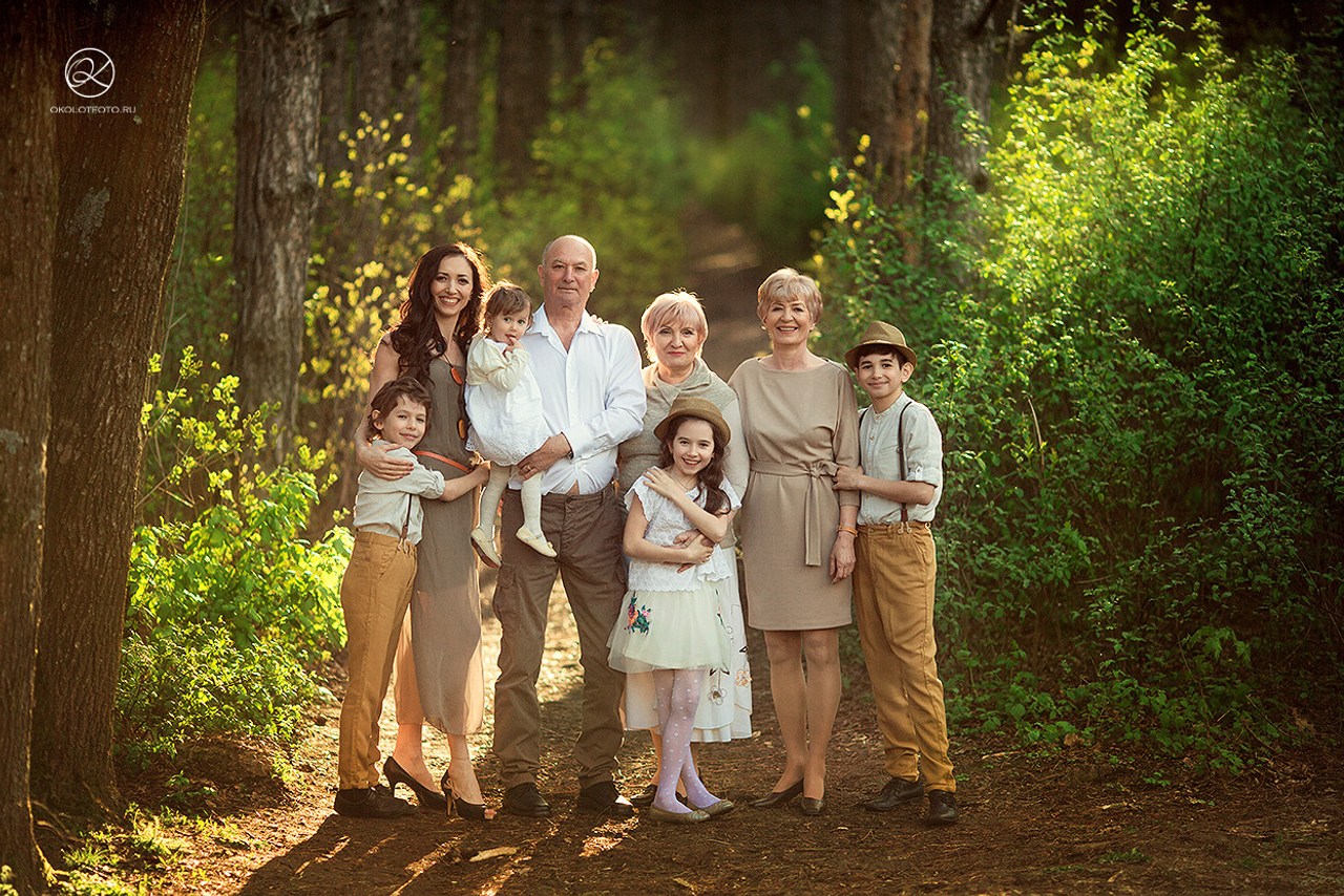 фото семьи на природе